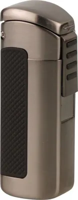 Produktbild von Zigarren Feuerzeug - 3 x Jet, Gun Satin, mit Rundcutter 7mm