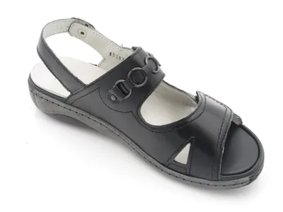 Produktbild von WALDLÄUFER Damen  Sandalen & Sandaletten schwarz Gr. 7