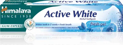 A product shot of a toothpaste box.