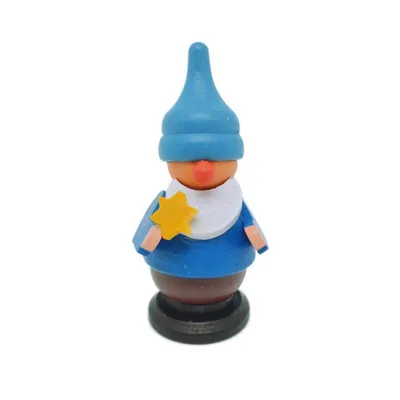 Obrázek produktu pro Miniaturní figurka trpaslíka s hvězdou malá barevná ŠxVxH 3x6x3cm NOVINKA
