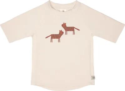 Produktbild von Lässig Splash & Fun UV Shirt Kinder Kurzarm Rashguard -   2 Tigers offwhite/rust, 13-18 Monate Gr.  86