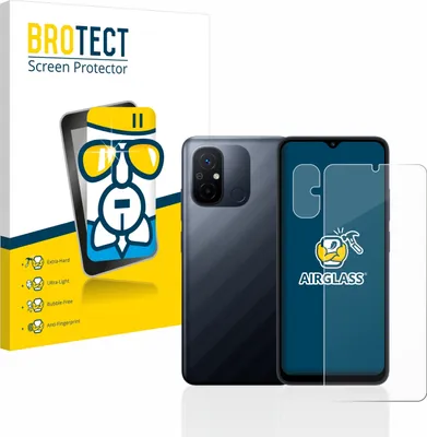Produktbild von BROTECT Schutzglas für Xiaomi Redmi 12C (Display+Kamera) Schutzfolie Panzer Folie Glas Display Schutz klar