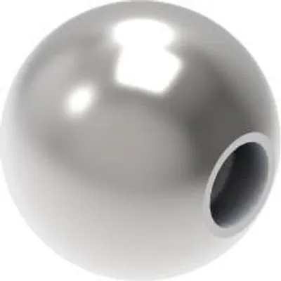 Produktbild von Sellon24® Edelstahl Massivkugel 20 mm mit M6-Gewinde, V2A matt gebürstet S24U-0220-020