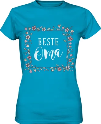Produktbild von Beste Oma Damen Premium T-Shirt – Atoll / XS