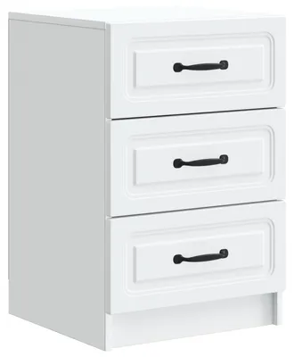 Obrázok produktu pre Nočný stolík Biela 43 x 41 x 63,5 cm Kompozitné drevo