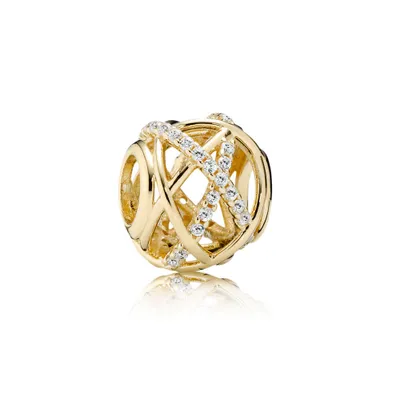 Produktbild von Pandora 750827CZ Charm Sparkling Galaxie Openwork 14-K-Gold