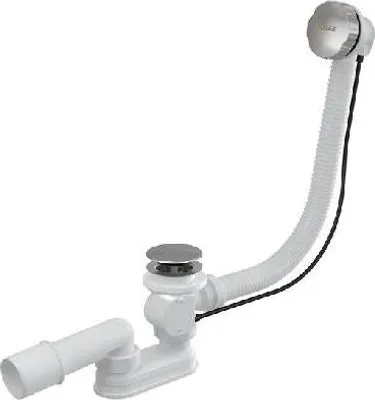 Image de Siphon de baignoire avec trop-plein RAVAK 570 B K/K chromé X01305