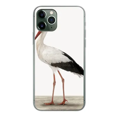 Produktbild von MuchoWow® Handyhülle Schutzhülle Hülle für iPhone 11 Pro Storch - Vogel - Tiere - Jungen - Kinder - Mädchen Silikon Softcase Handy Hülle - Handy