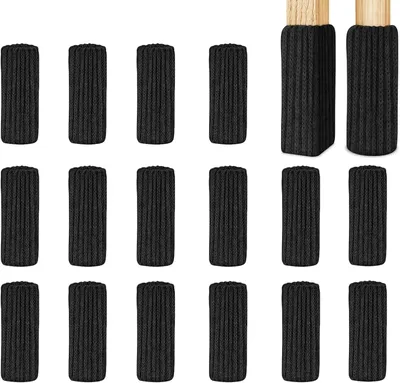 Obrázek produktu pro Chrániče na nohy židlí, čtvercové, protiskluzové, 16 kusů, pro nábytek