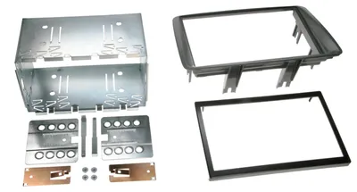 Immagine prodotto di Mascherina radio 2-DIN per Fiat Panda (ZAF 169), dal 10/2003 al 03/2013, colore grigio