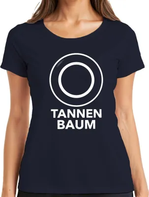 Produktbild von O TANNENBAUM Weihnachten Weihnachtsdeko Weihnachtslied Chorsänger Damen T-Shirt, Navy, M