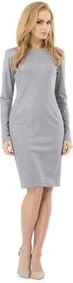 Produktbild von Damen Klassisches Minikleid Kleid Tunika Top; Grau/M/38