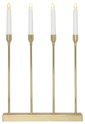 Produktbild von Star Trading 139-00, Leichte Dekorationsfigur, Messing, IP20, 4 Glühbirne(n), E10, 0,48 W