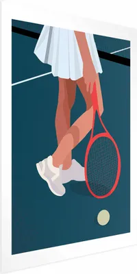 Zdjęcie produktu dla Plakat Tenisistka 40x60 cm bez ramy bez marginesu