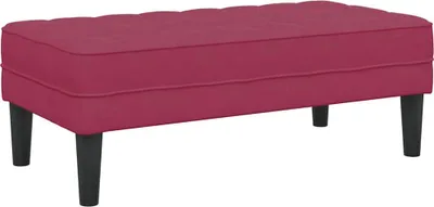Obrázok produktu pre vidaXL Lavica vínová červená 113 x 57 x 39 cm zamat