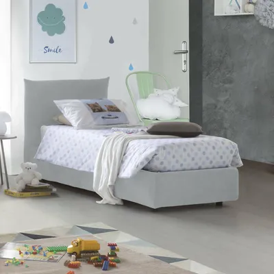Produktbild von Talamo Italien Einzelbett Daisy Weiß Matratze inkl. abziehbar