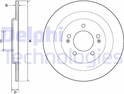 Image de 2x DELPHI disque de frein BG4688C pour HYUNDAI i40 CW (VF) i40 (VF) 24 7mm 300mm