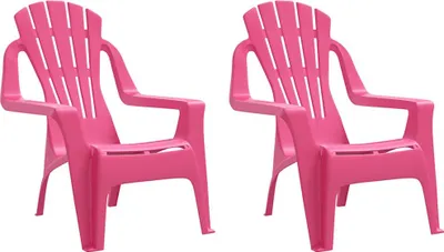 Produktbild von vidaXL Kinder-Gartenstühle 2 Stk. Rosa 37x34x44 cm PP Holzoptik