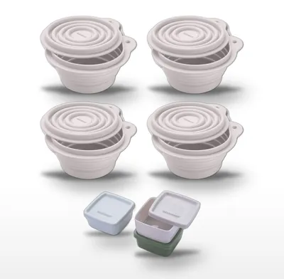 Image de Lot de 4 boîtes hermétiques 13 cm avec 3 boîtes à sauce Fackelmann Storage