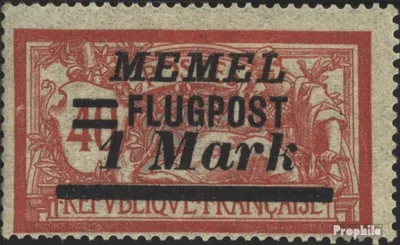 Produktbild von Briefmarken Memelgebiet 1922 Mi 99 gestempelt Flugpostmarke