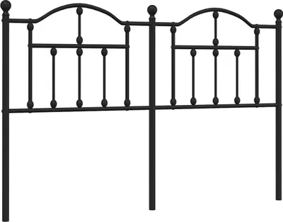 Produktbild von vidaXL Ersatz-Kopfteil Metall Schwarz 150 cm