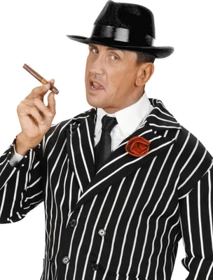 Produktbild von Boland Hut Mafia, schwarz, Filz, one size, für Karneval, Halloween, Mottoparty, Kostüm