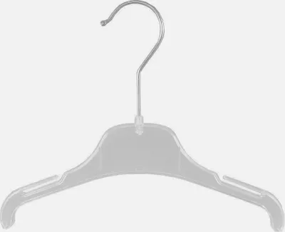 Produktbild von Kleiderbügel für Blusen Wäschebügel Kinderbügel FO1 transparent 26 cm NEU 20 Stück