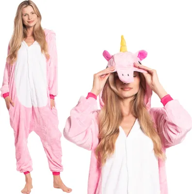 Obrázek produktu pro Nikcorp Oblek Pyžamo Dámské Dětské Onesie Pegasus Růžová M