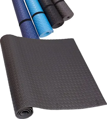 Produktbild von HD Fitness EVA Unterlegmatte 200x100cm, Stärke 0.7cm - Grau - Schutzmatte für Fitnessgeräte Rudergerät rutschfest und schalldämmend