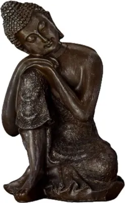 Produktbild von Buddha Statue sitzend bronze Zen Arome 18cm Deko Figur