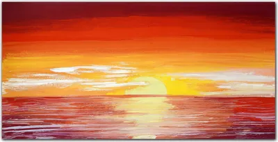 Produktbild von Coloray Küchenrückwand 120x60 Spritzschutz aus Glas - Sea Wolken Sonnenuntergang