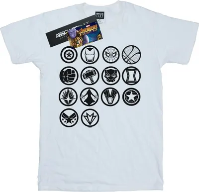 Produktbild von Marvel - "Avengers Infinity War Assemble" T-Shirt für Herren BI12556 (XXL) (Weiß)