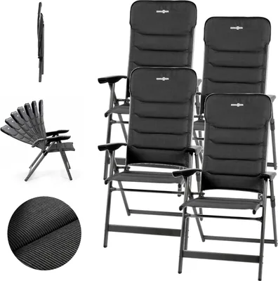 Produktbild von 4x Brunner Campingstuhl Phantom- Camping Faltstuhl für unterwegs - Klappstuhl Kompakt Stuhl Outdoor Gartenstuhl Angelstuhl