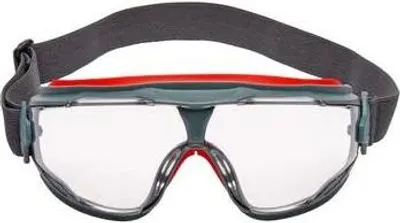 Produktbild von 3M 7100074368, Sicherheitsbrille, Grau, Rot, Transparent, Polycarbonat, 10 Stück(e), Box