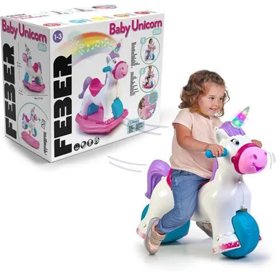 Image de Trotteur licorne 2-en-1, FEBER Baby Unicorn, avec sons et lumières, à partir de 12 mois