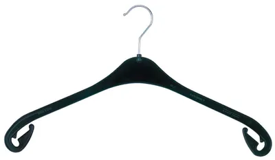 Produktbild von Kunststoff Kleiderbügel Schwarz (10 Stück) für Kleiderorganisation