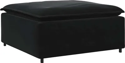 Productafbeelding van Modulaire bank voetenbank module zwart 100x100x48 cm
