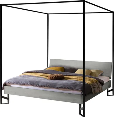 Produktbild von HASENA Industrial Himmelbett Ciluna Beton Nachbildung 140x200