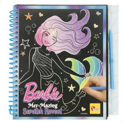 Produktbild von Barbie Sketch Book Mer-Mazing Scratch Reveal