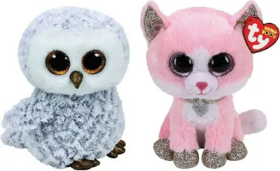 Obrázok produktu pre Ty - Plyšové hračky - Beanie Boo's - Helena Husky & Fiona Pink Cat