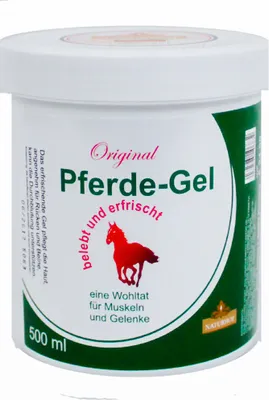 Produktbild von Pferdegel 500ml für Muskeln, Gelenke, Rücken und Beine, belebend und hautpflegend