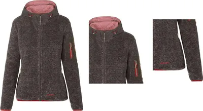 Produktbild von Almgwand Kübelspitz Damen Strickjacke Teddy Fleece Jacke 625217AD : 44