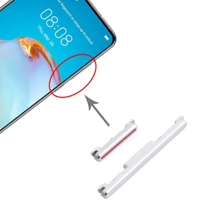 Produktbild von Power Button für Huawei P40 Silber On Off Volume Reparatur Ersatzteil Schalter