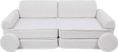 Zdjęcie produktu dla Modułowa sofa piankowa dla dzieci - Sofa do pokoju dziecięcego, Bearly, biała