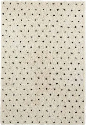 Produktbild von Leva Teppich 200 cm x 290 cm Delora Creme - Schwarz