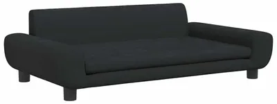 Produktbild von vidaXL Hundebett Schwarz 100x54x33 cm Samt