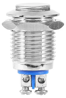 Imagen del producto de Botón de inicio metálico de 12 mm, a prueba de agua, con interruptor de presión momentáneo