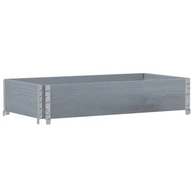 Image de vidaXL Rehausse de palette Gris 100x50 cm Pin massif