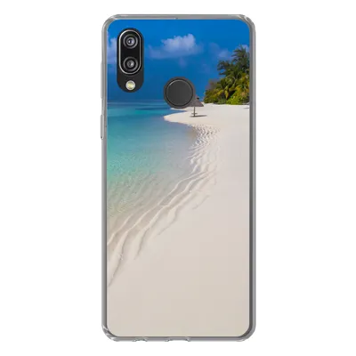 Produktbild von MuchoWow® Handyhülle Schutzhülle Hülle für Huawei P20 Lite (2020) Meer - Strand - Sommer Silikon Softcase Handy Hülle - Kartenhalter