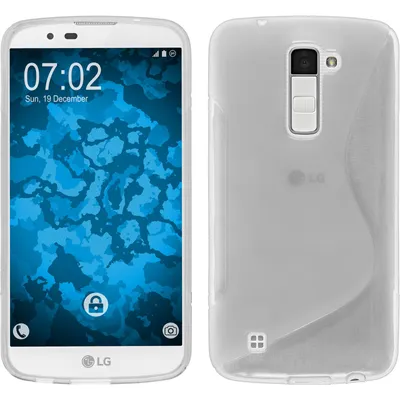 Produktbild von PhoneNatic Case kompatibel mit LG K10 - clear Silikon Hülle S-Style Cover